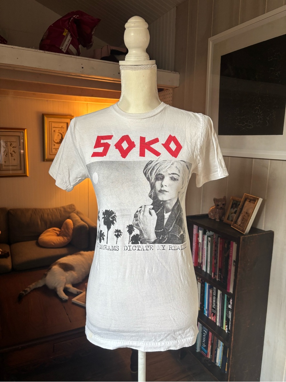 SOKO White Graphic Tee